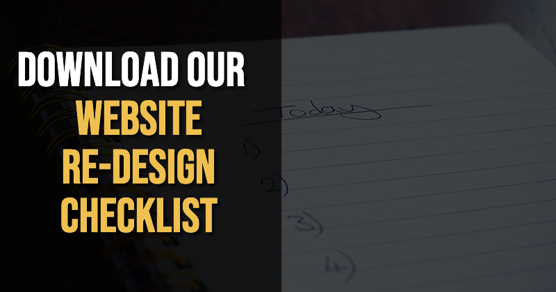website re-design checklist